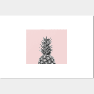 Blush pink pineapple pop Posters and Art